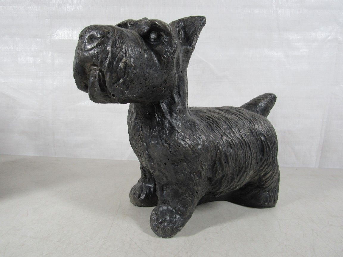 Scottish Terrier Concrete Cement Heavy Garden Decor Statue 17 Lbs.
