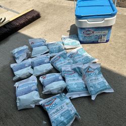 Clorox Xtra Blue Chlorinating Tablets  3 Inch Approximately 5lbs