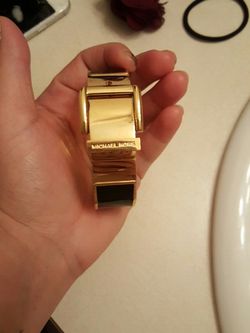 MK black and gold bracelet