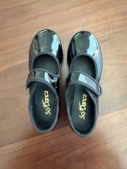 So Danca Girls Black Patent Tap Shoes