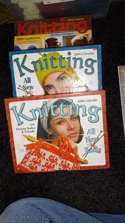 Knitting lots of yarn.  Over 50 packages.  Also include Knitting patterns and other items. 60.00 for Thumbnail