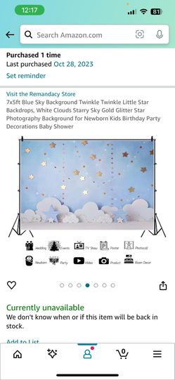 Brand New Baby Shower Back Drop
