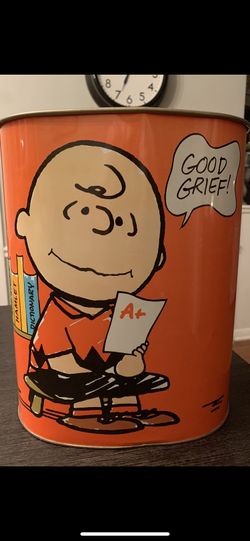 Vintage Peanut’s wastebasket