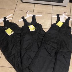 New Snow Bibs Size 5-6 Kids