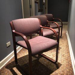 Office Waiting Room Chairs 3 with Armrest