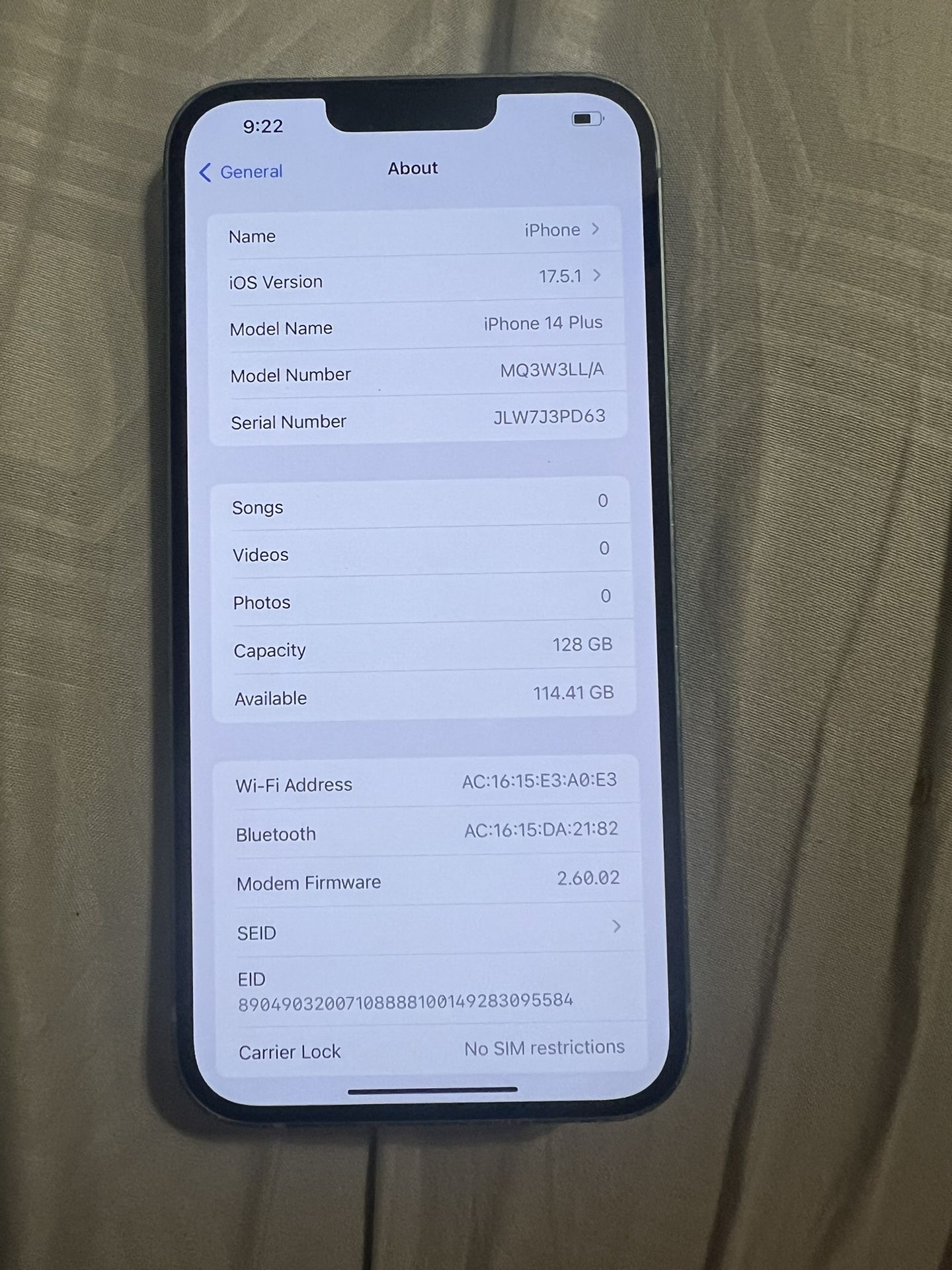 iPhone 14 Plus Unlocked 