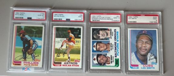 1982 Topps Baseball complete set with 4 top-graded cards
