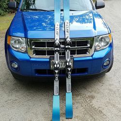 Claw skis with Salomon bindings