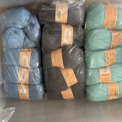 Mohair Rolls 25 Rolls  Plus  Turquoise , Grey And Navy
