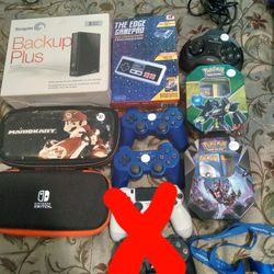 Controllers, Hard Drive, Pokemon Card, MISC.
