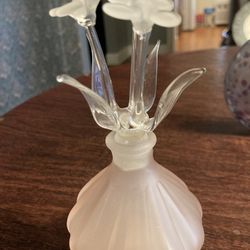 Blown Glass Decorative Vintage Perfume Bottle. 