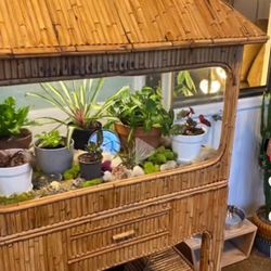 Tiki Bamboo Fish Tank 