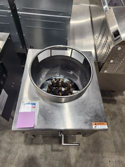 Flamaster FLM-WOK16-NG Natural Gas 18″ Wok Range with 16″ Ring, 125,000 BTU