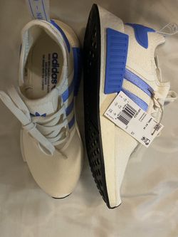 Women’s Adidas White and Blue Shoes