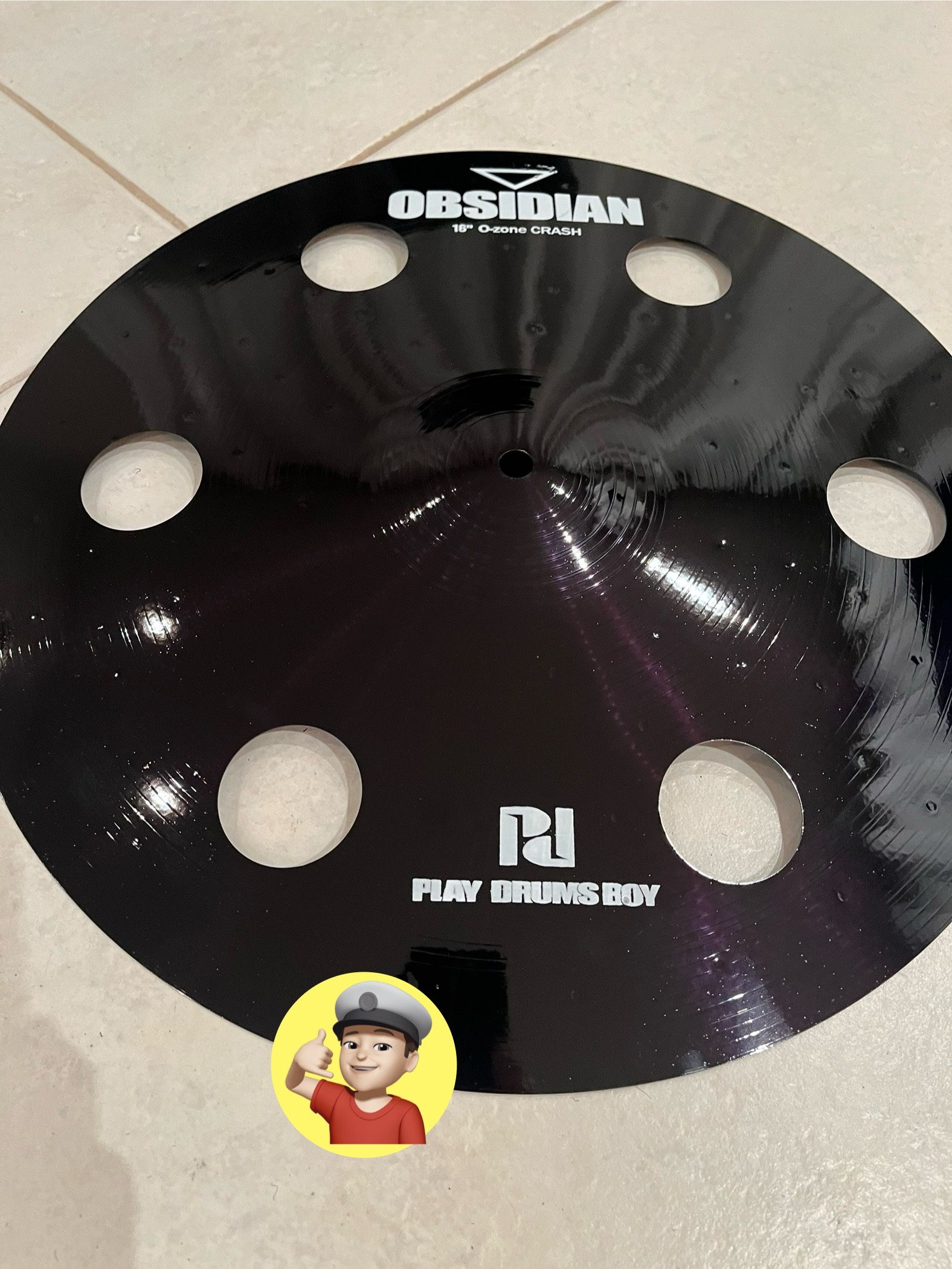 π₯ New 16β BLACK Trash crash Cymbal for Drum Set