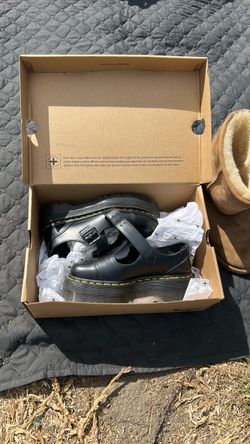 Dr. Martens Black Platform Mary Jane Shoes