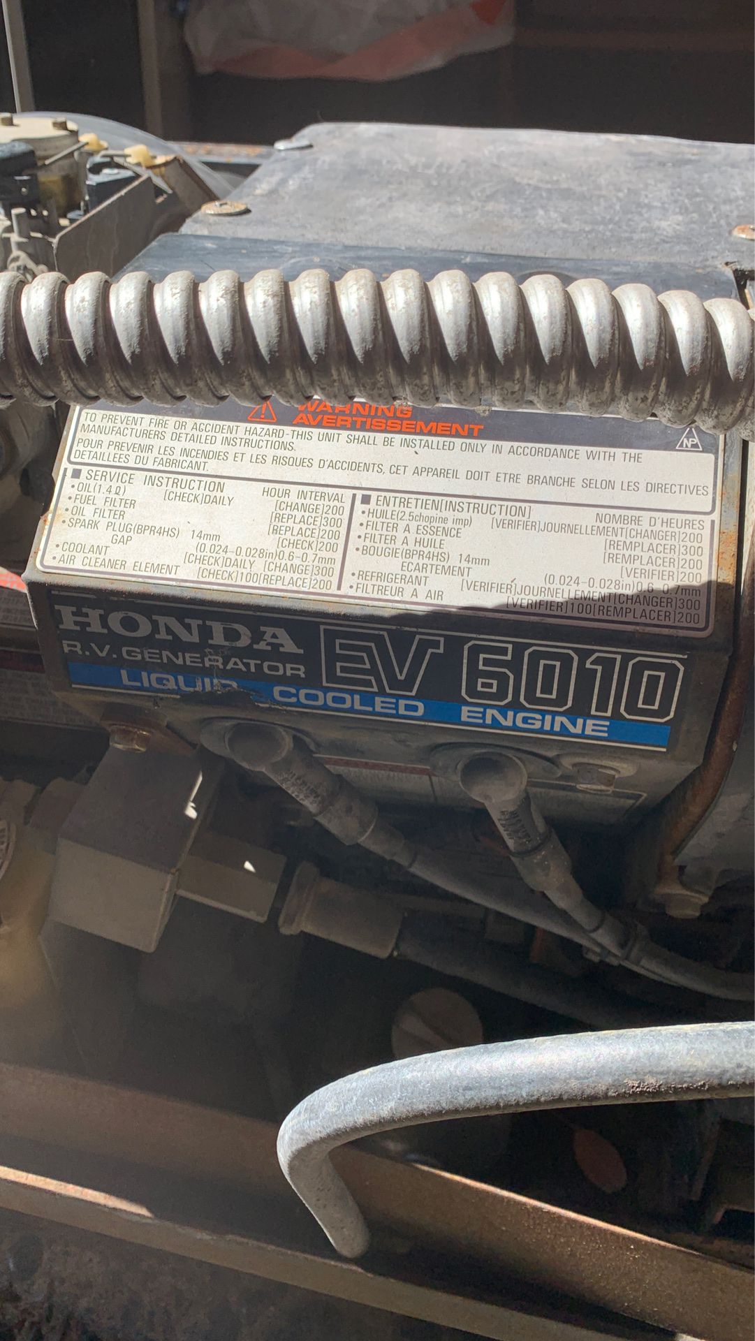 Honda rv generator ev6010