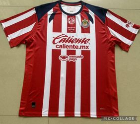 Soccer Chivas Guadalajara el rebaño sagrado  New Jersey  2025-  2026 fan version sizes small to 4xl tricampeon futbol Mexico home local away visitante