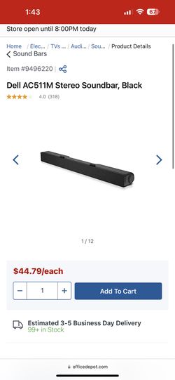 Dell Stereo Soundbar