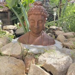 Wood Buddah Head