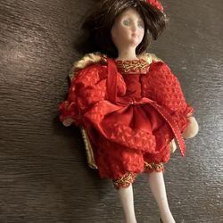 Santa's World Kurt Adler 7 inch Porcelain Doll 