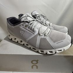 On Cloud 5 Size 10 Glacier/White Pre-Owned Clean