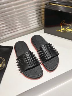 Christian Louboutin Men’s Slides With Box 2026 New