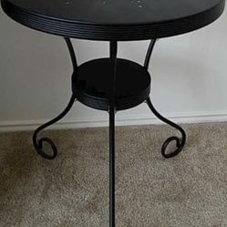 Two  IKEA Side Tables/Night stands  - Black metal