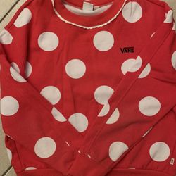 Disney Vans Minnie Mouse Polka Dot Sweatshirt 