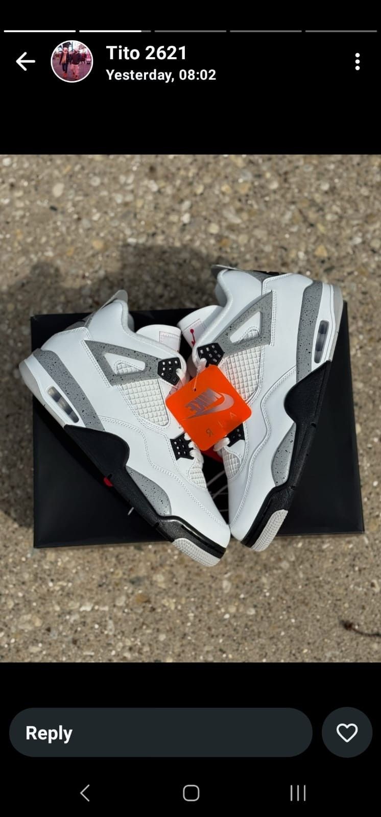 Jordan 4 White Cement 2025