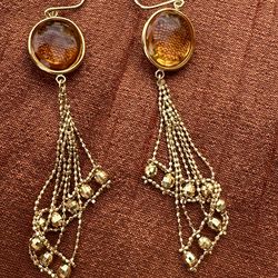 18k gold yallowe crystal