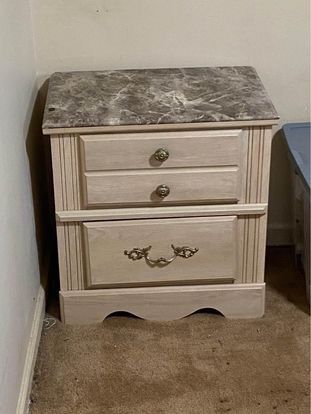 Marble Tan Bedroom Set