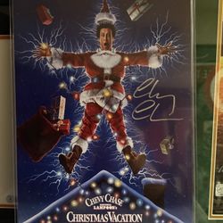 Chevy Chase Signed 11x17 Christmas Vacation JSA COA 