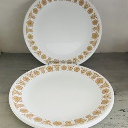 Set of 4 Vintage Corelle Butterfly Gold 10 1/4” dinner plates  Really nice condition