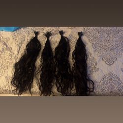 Real hair human extensions