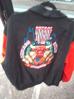 Chicago bulls jacket 3 peat champion