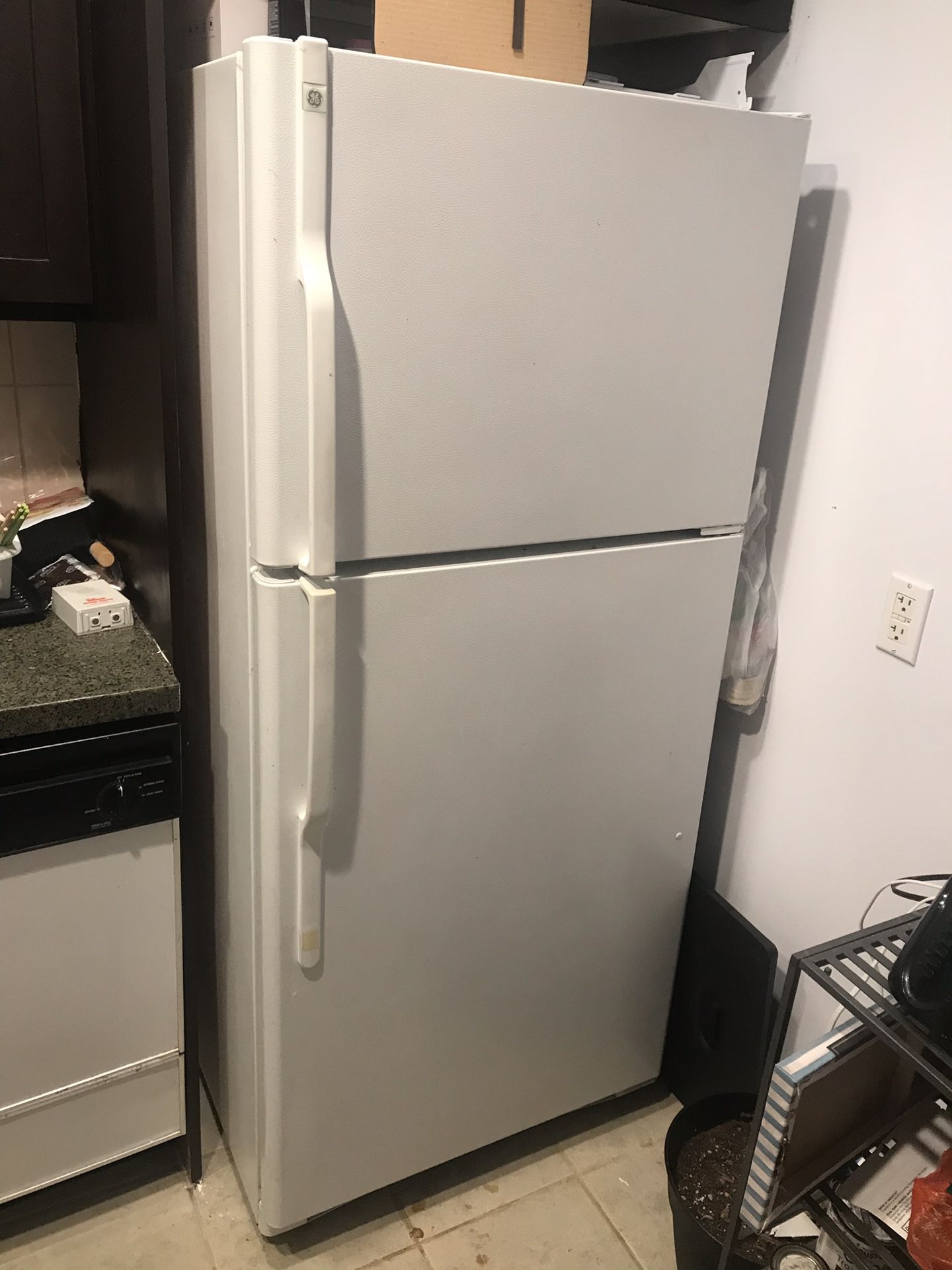 GE refrigerator works well and makes ice. Still for sale if post is up