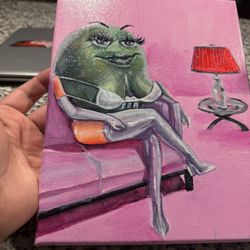 Sexy Green M&M painting 