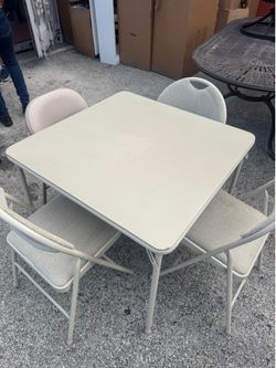 Card Table with 4 chairs