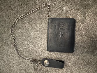 Harley Davidson Leather Wallet with chain