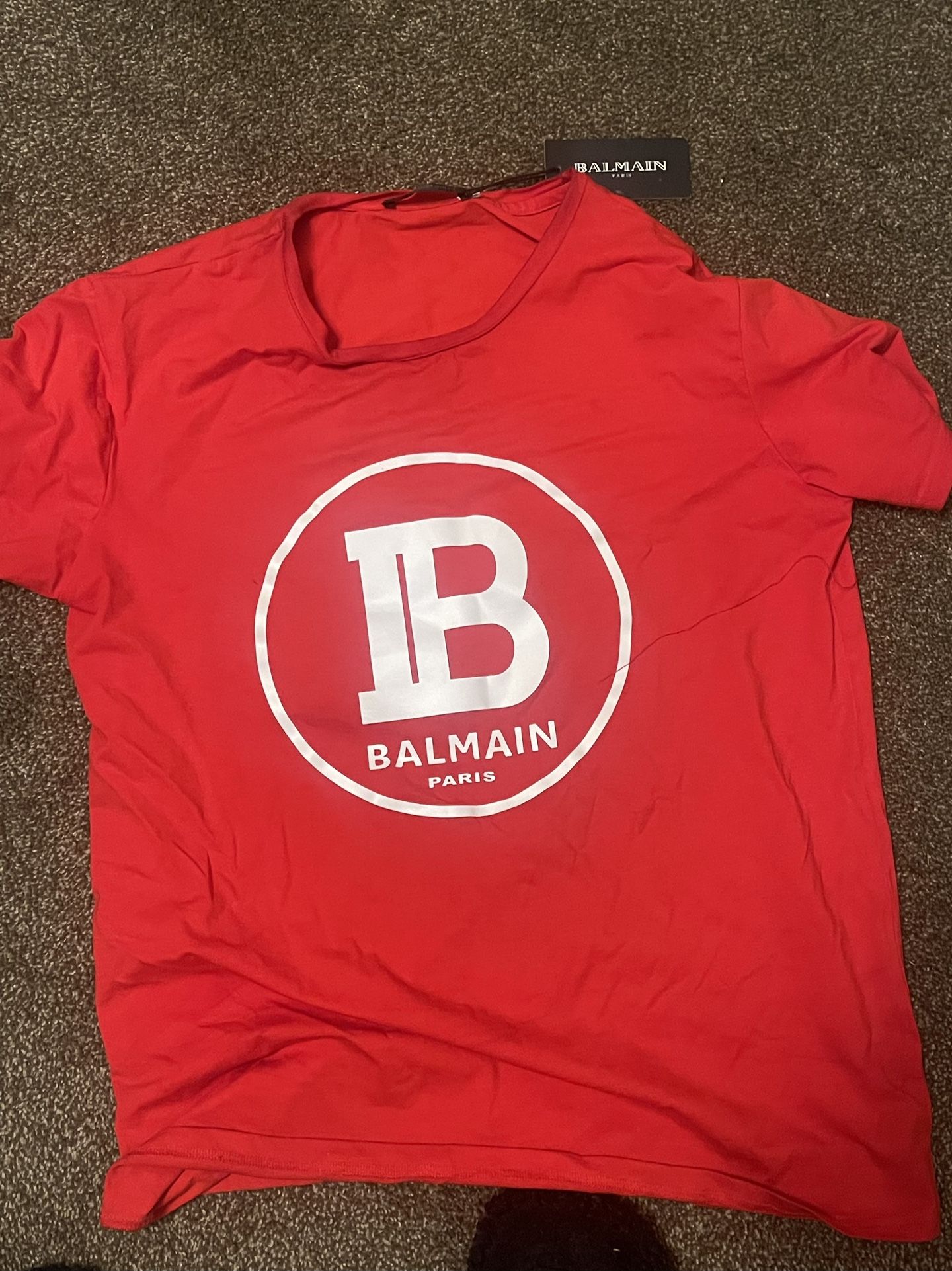 Balmain shirt/red/ size Large