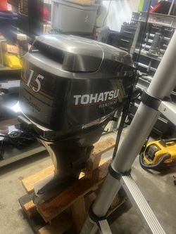 05 Tahatsu 15 Hp Outboard  4 Stroke