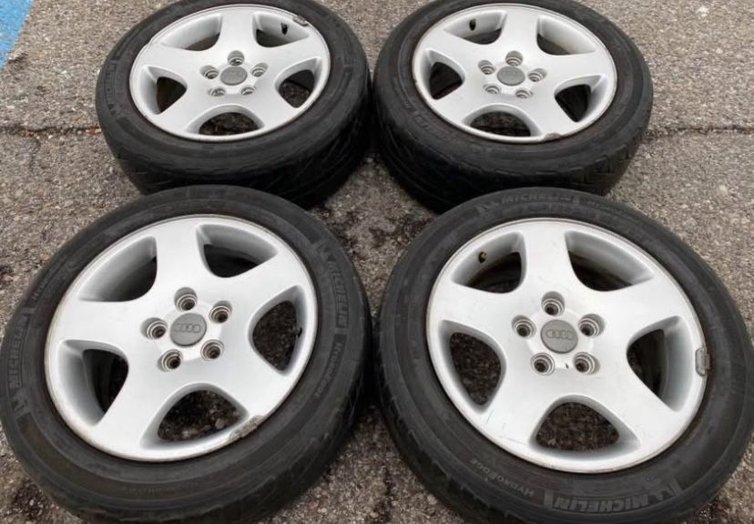 16” AUDI A4 A6 A3 S4 TRADES ACCEPTED VOLKSWAGEN PASSAT JETTA WE FINANCE RIMS WHEELS TIRES SET