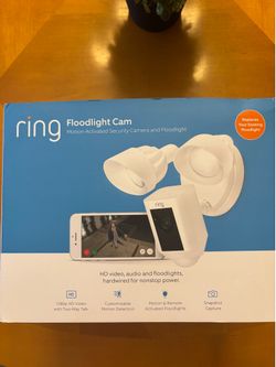Ring Floodlight Outdoor Camera Wired