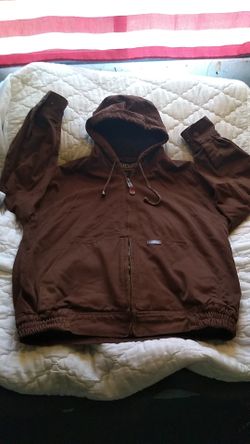 Elkmont Outfitters Work Jacket Shell is 100% cotton Lining is Thermal 100% cotton Size Large