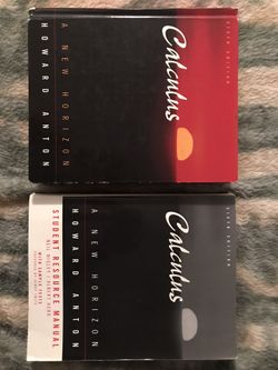 Calculus : A New Horizon 6th and  Calculus : A New Horizon 6th Student Resource Manual Howard Anton