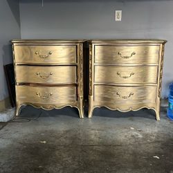 SET Of -2 (3 Drawer Nightstand/bedsidetable/end Table For Bed