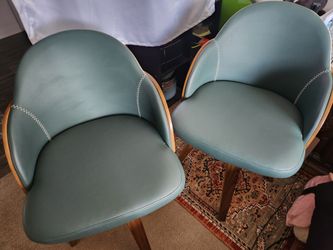 Two tone swivel chairs