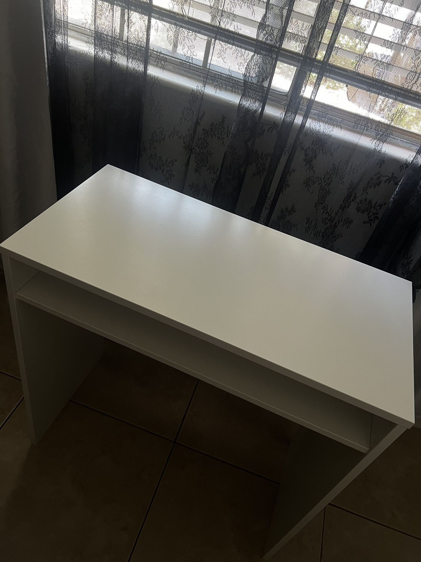 Small white desk