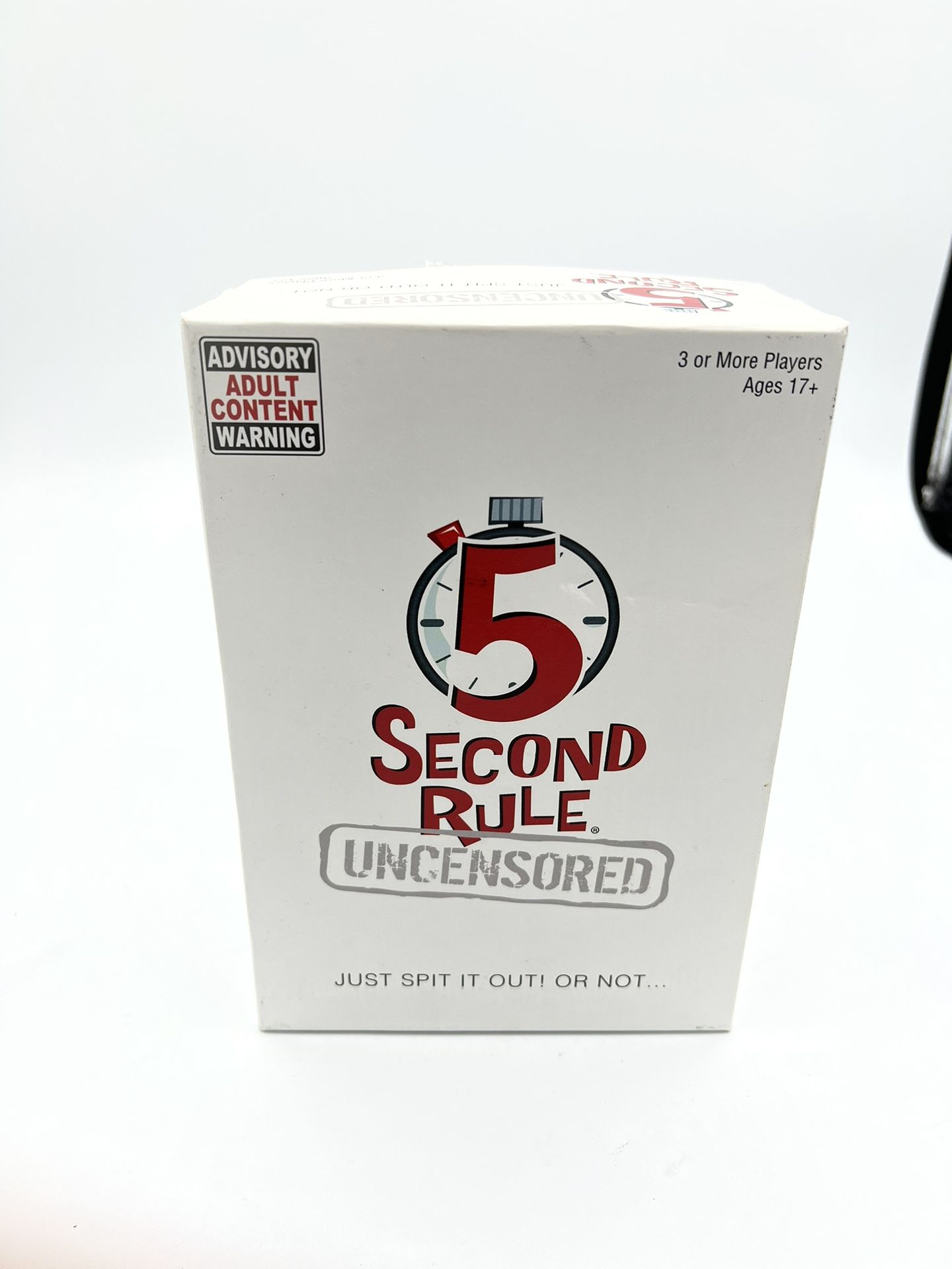 5 Second Rule Uncensored Game Adult Game Party Game Card Game.  Game is complete B36 